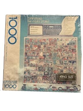 Vintage Springbok 1000 Piece Jigsaw Puzzle Computers The Inside Story SEALED